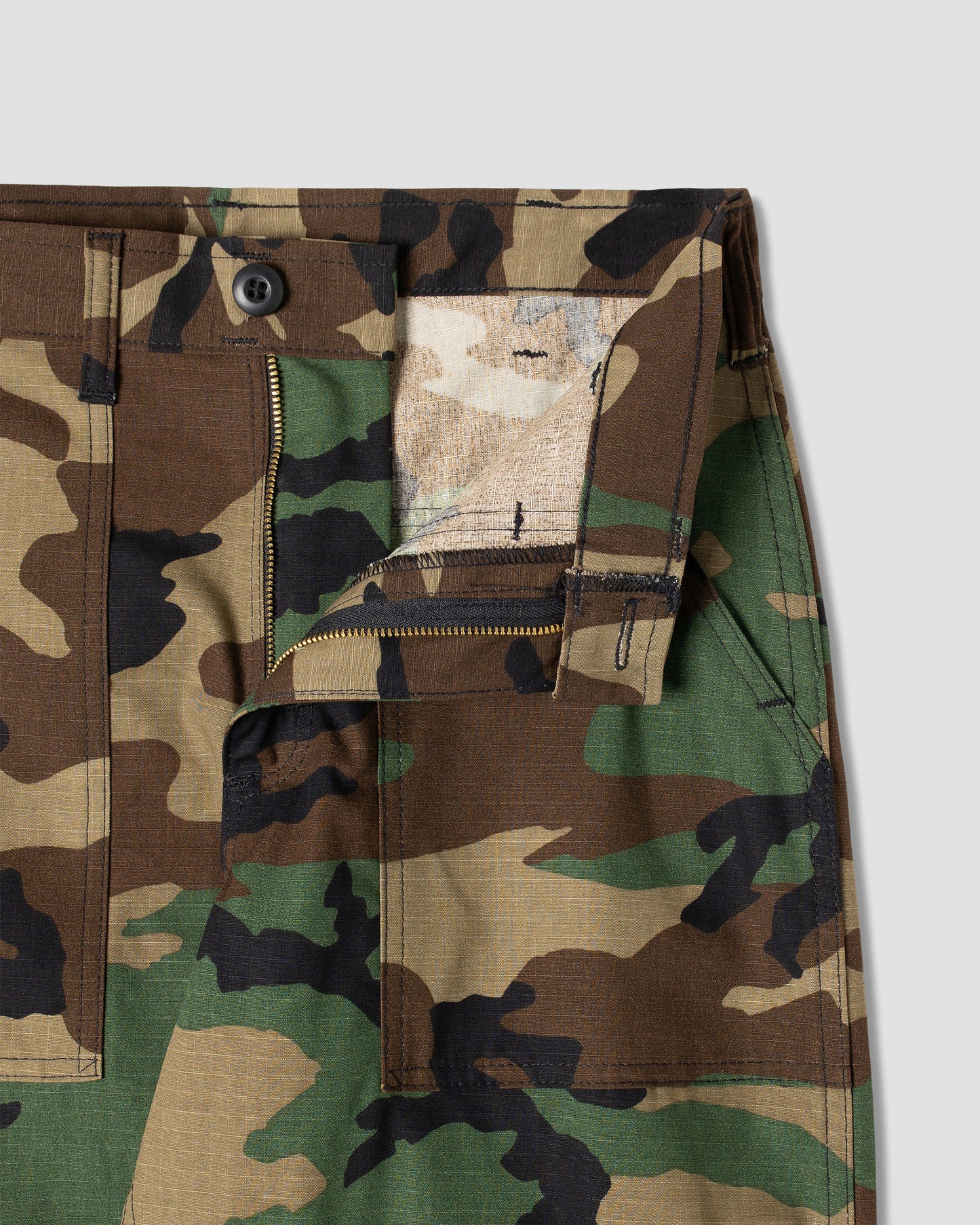 Tissu Slim Fatigue (Woodland Ripstop)