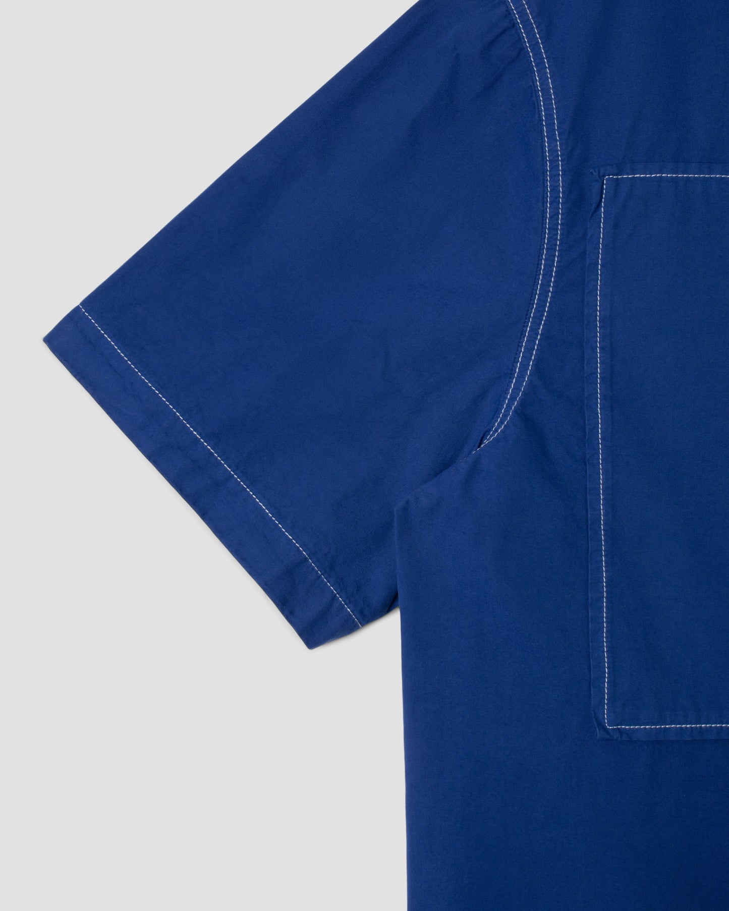 Short Sleeve Painter Shirt (Indigo Poplin)