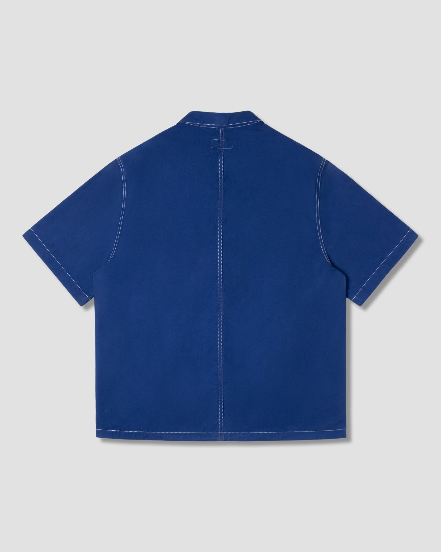 Short Sleeve Painter Shirt (Indigo Poplin)