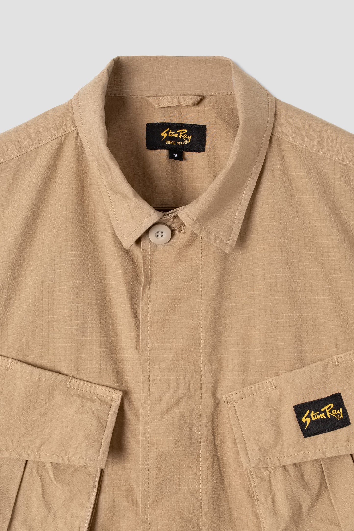 Short Sleeve Tropical Jacket (Khaki Ripstop)