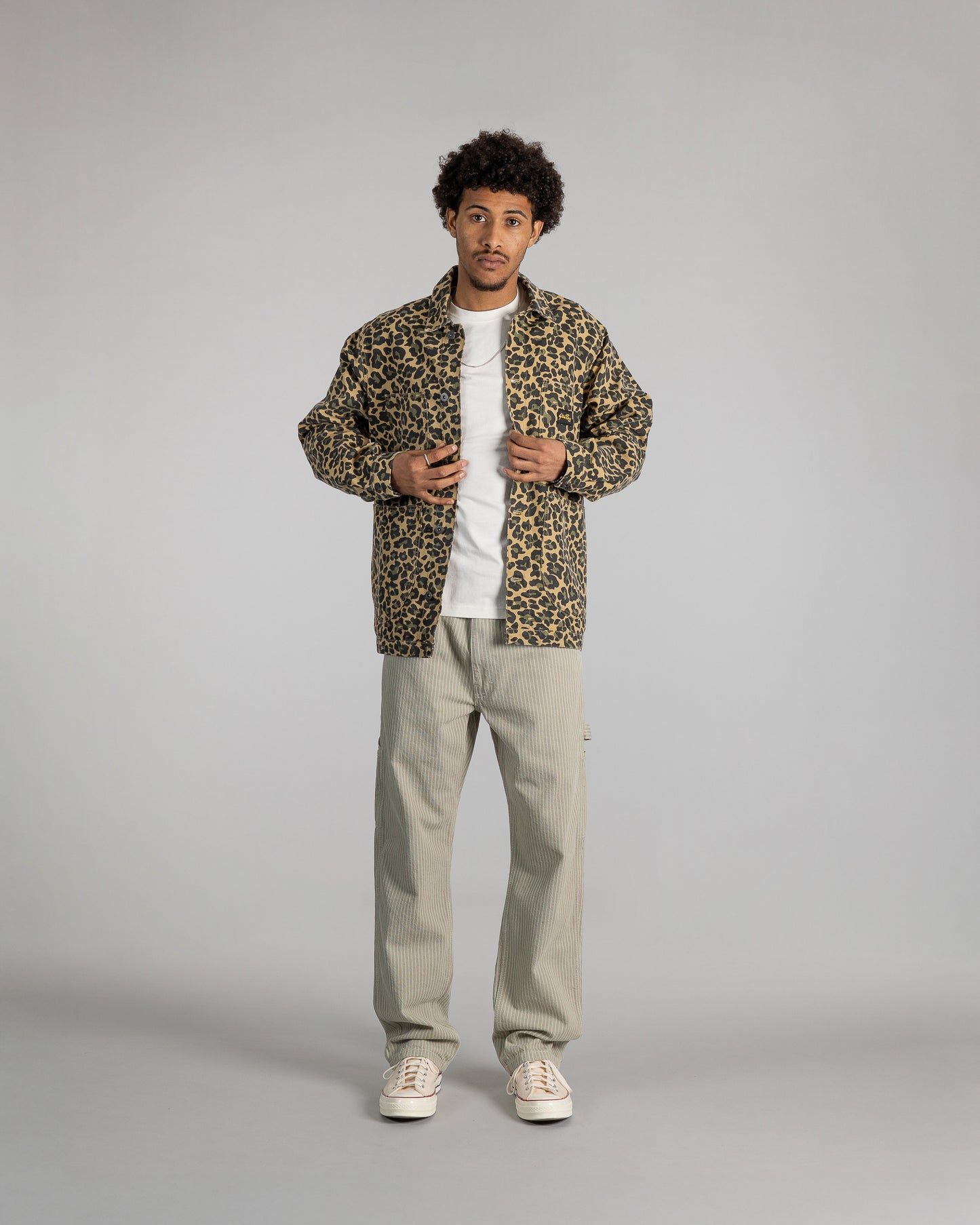Overall-Jacke (Leopardentarn)