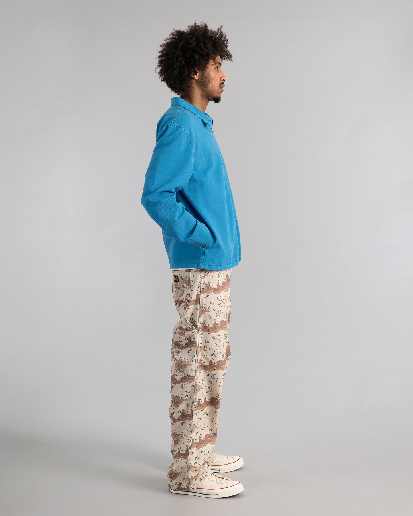 Zip Shirt (Imperial Blue Bedford Cord)