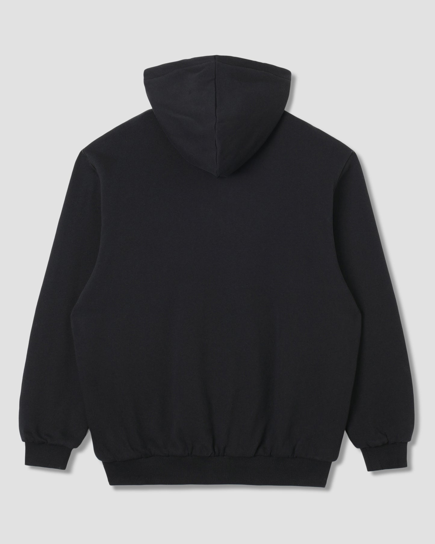 Thermal Lined Zip Hood (Washed Black)