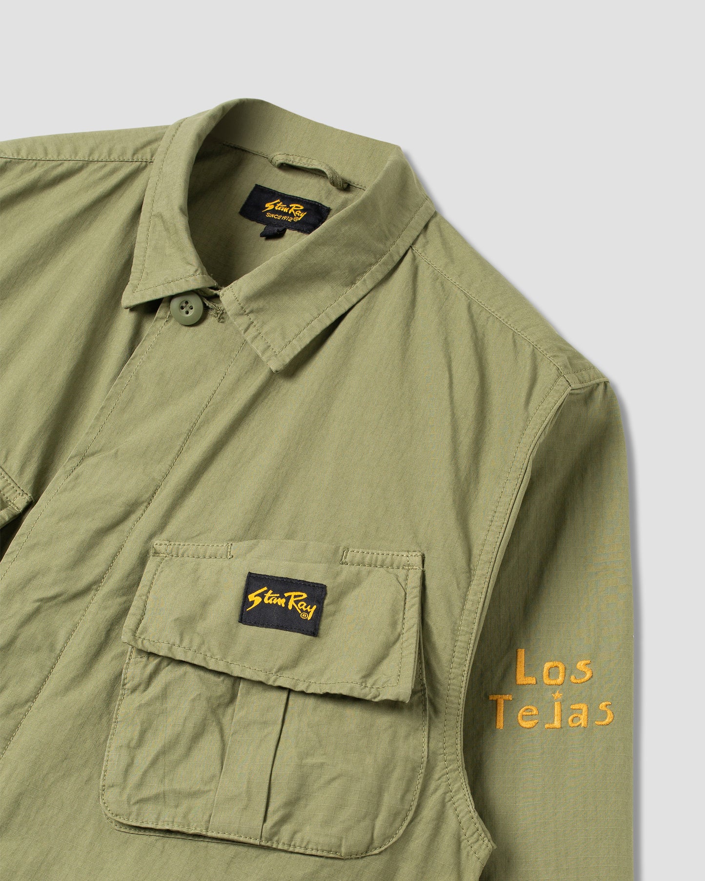 Tropical Jacket (Olive Ripstop Tejas Print)