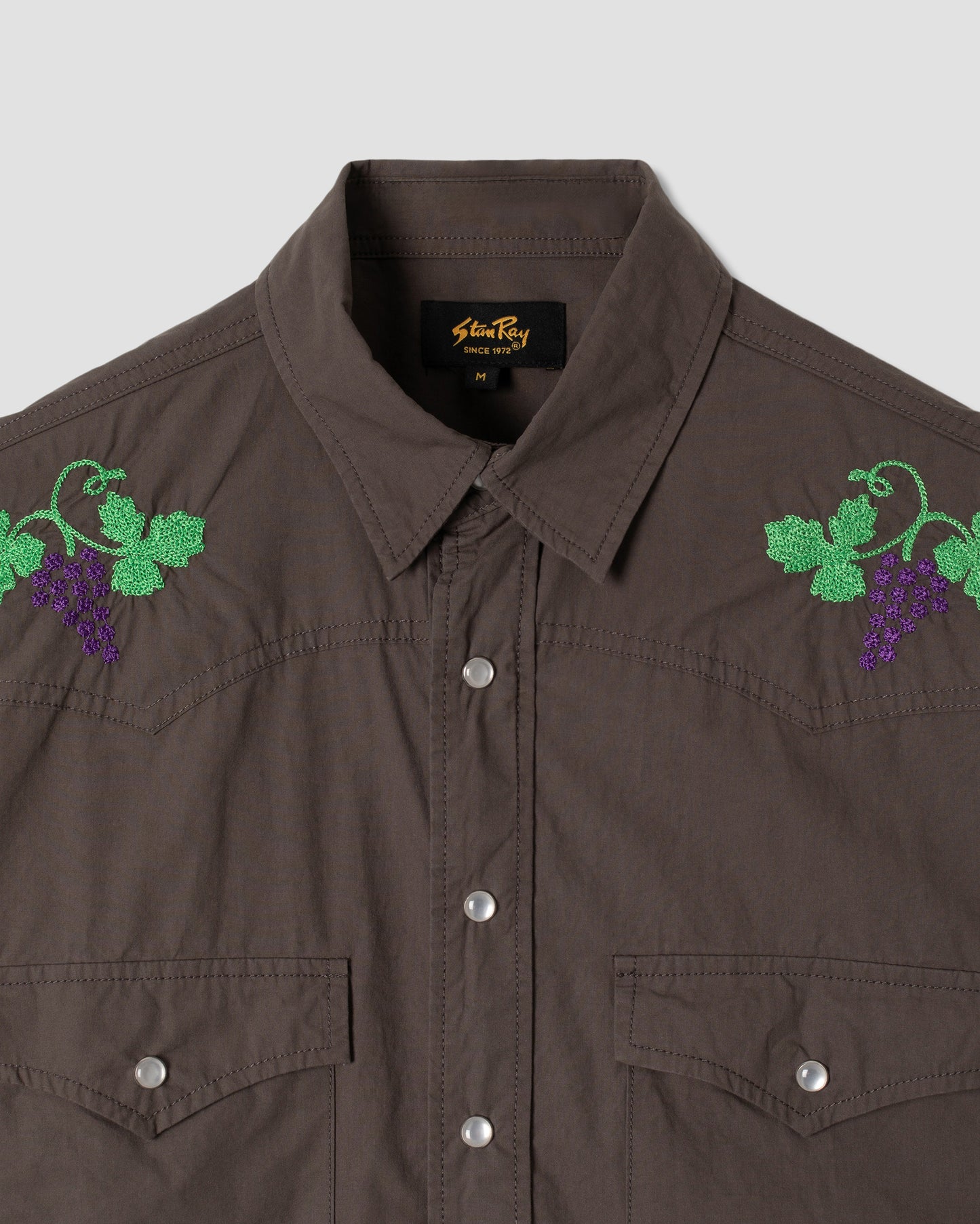 Chemise Western (Popeline noire délavée)