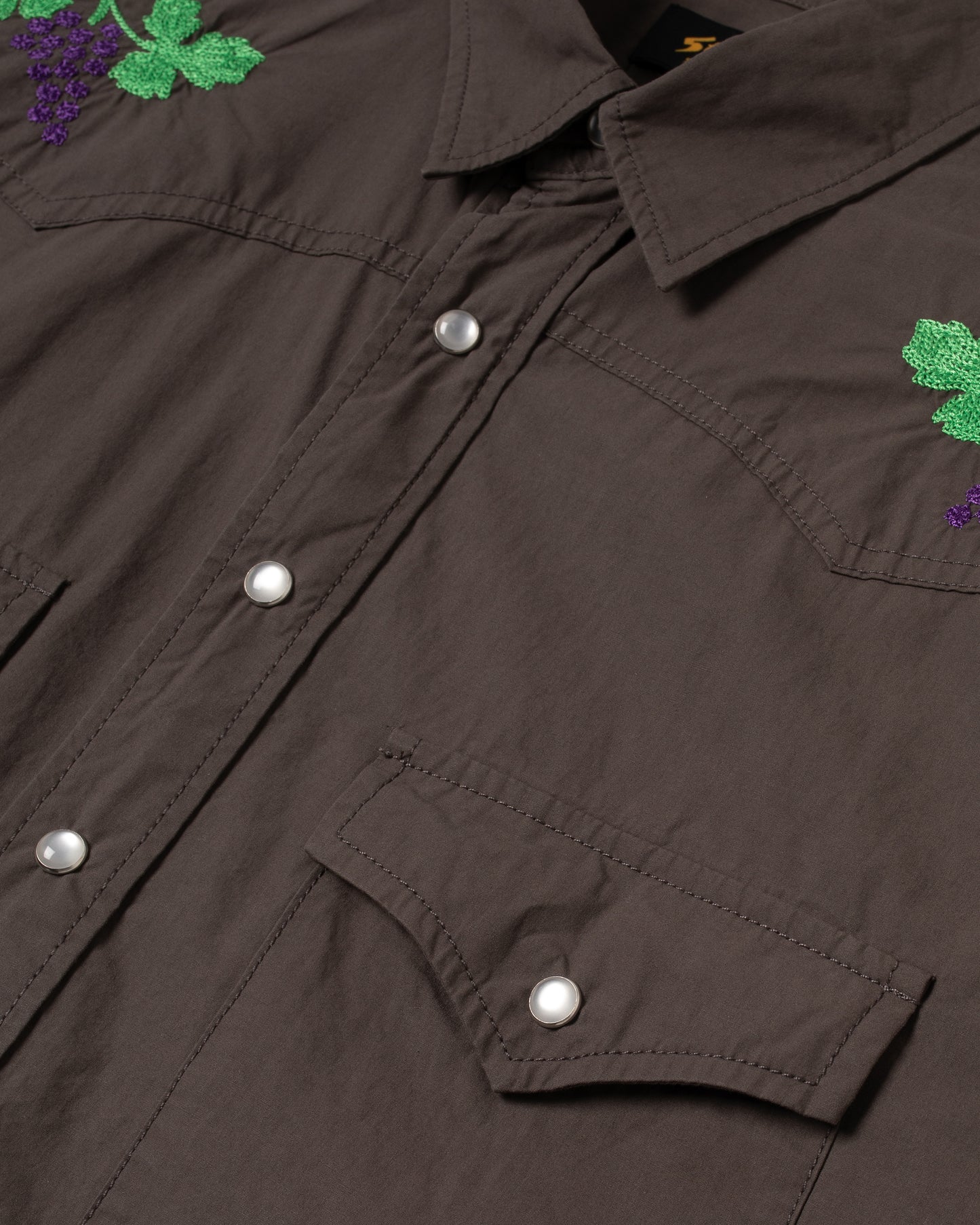 Chemise Western (Popeline noire délavée)