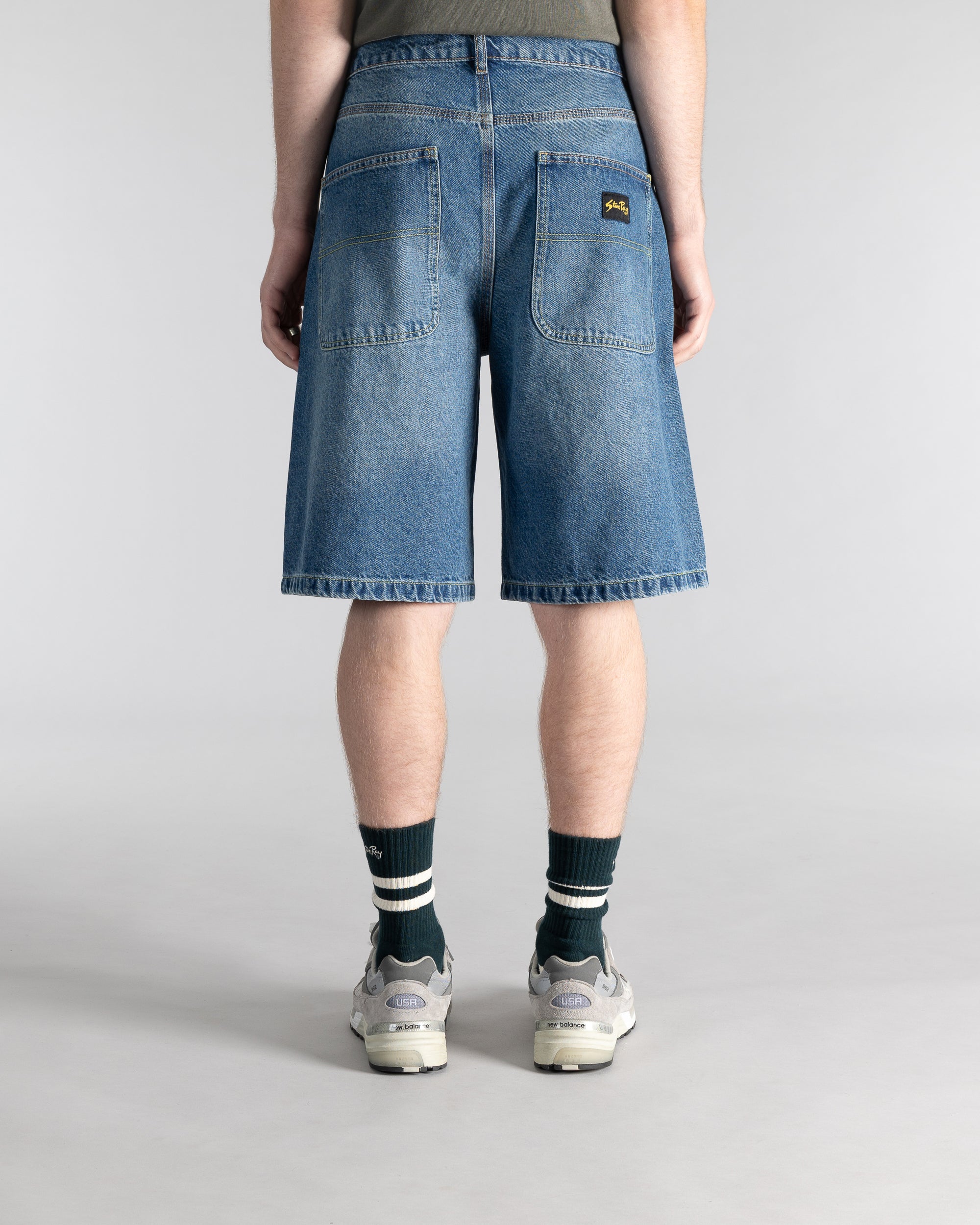 Wide 5 Short (70s Stone Denim)