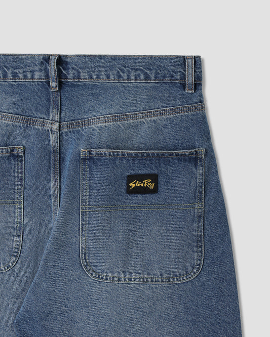 Wide 5 Short (70s Stone Denim)
