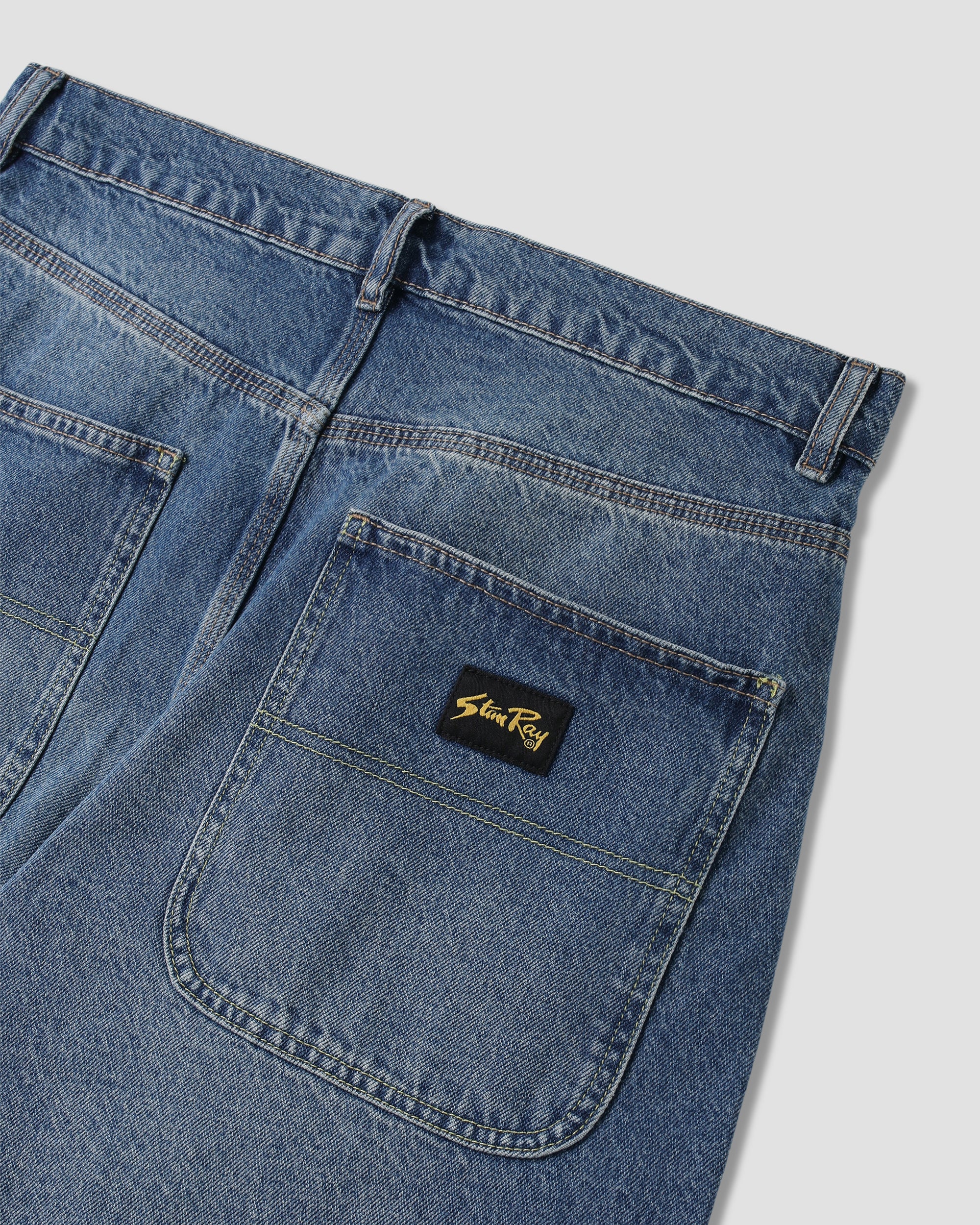 Wide 5 Short (70s Stone Denim)