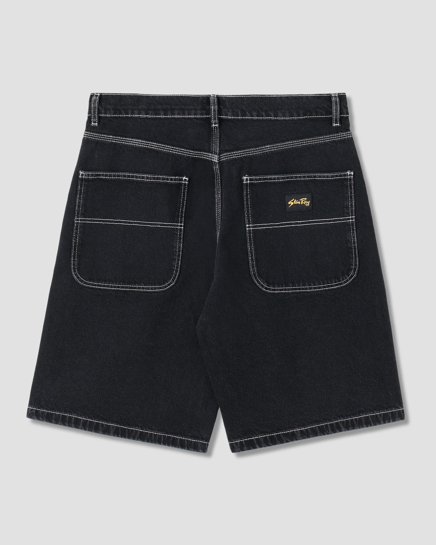 Wide 5 Short (Stonewashed Black Denim)