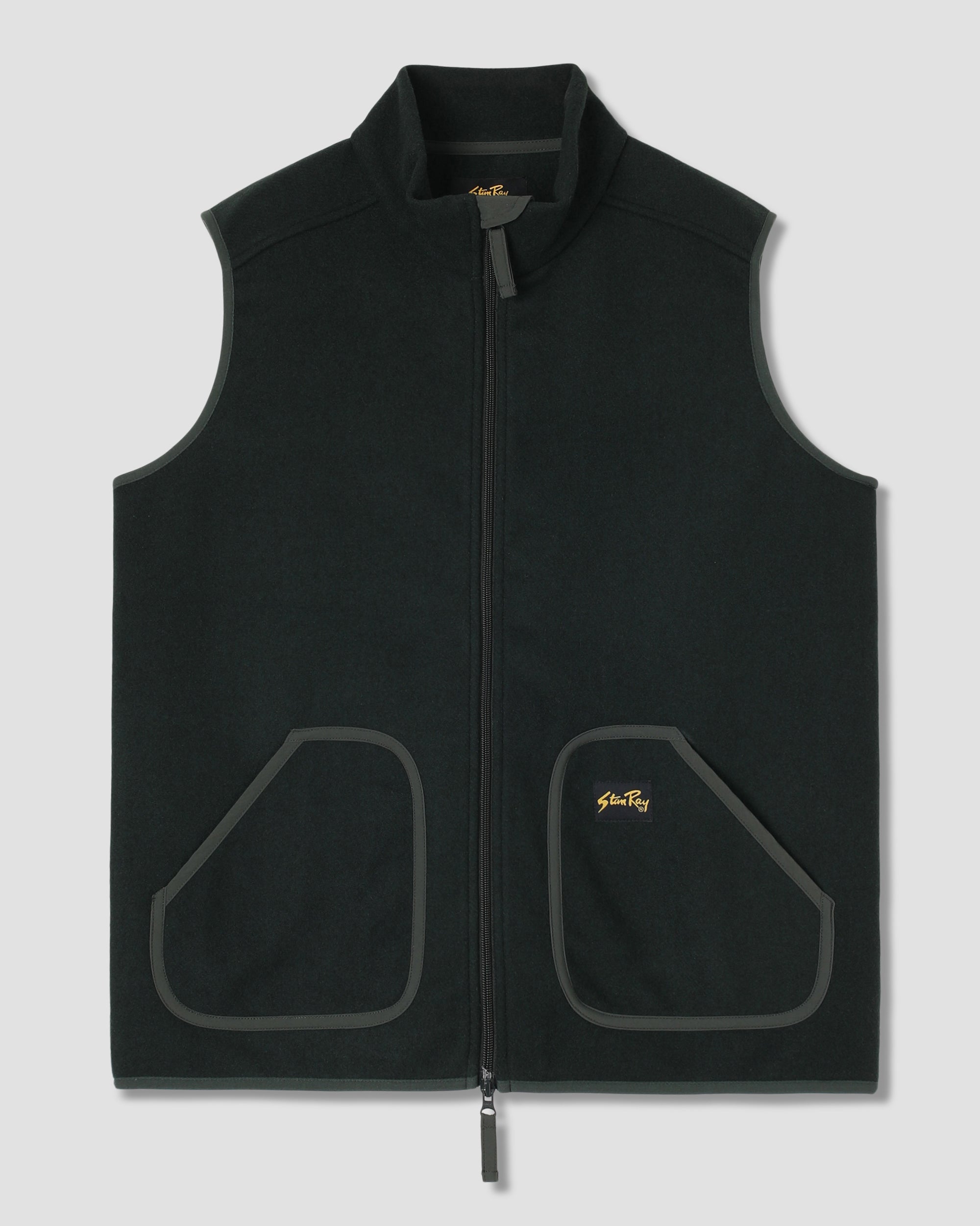 Wool Fleece Vest (Botanical Green)