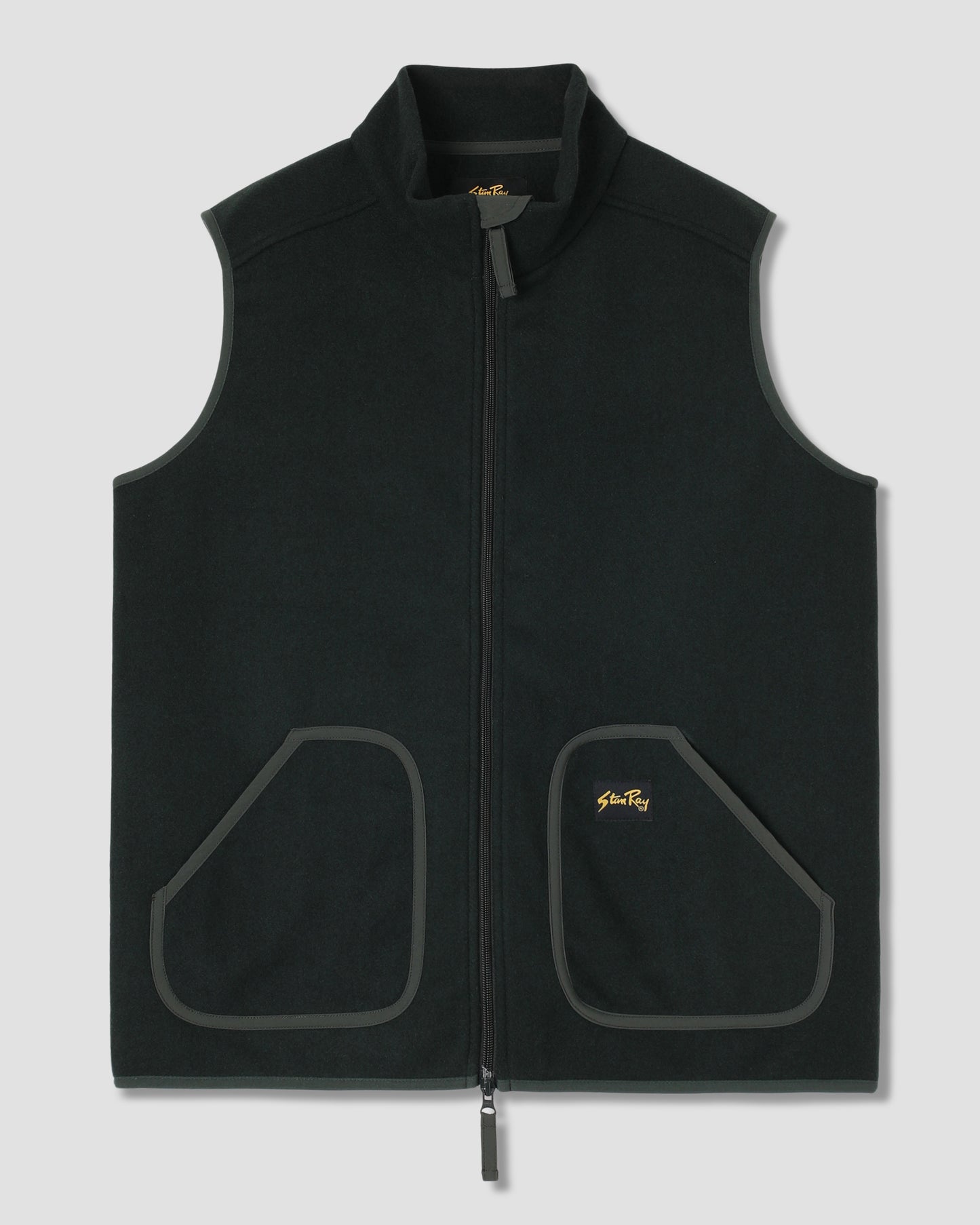 Wool Fleece Vest (Botanical Green)