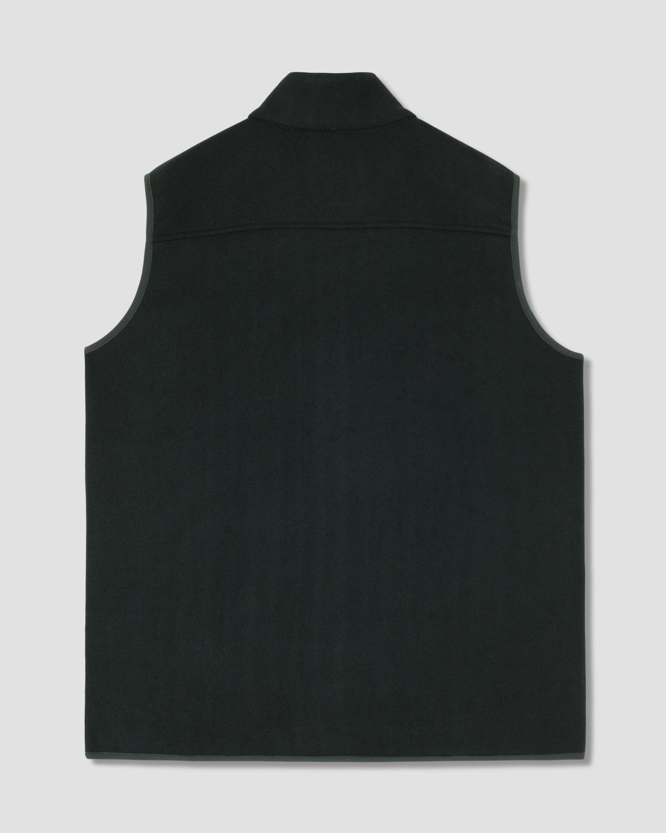 Wool Fleece Vest (Botanical Green)
