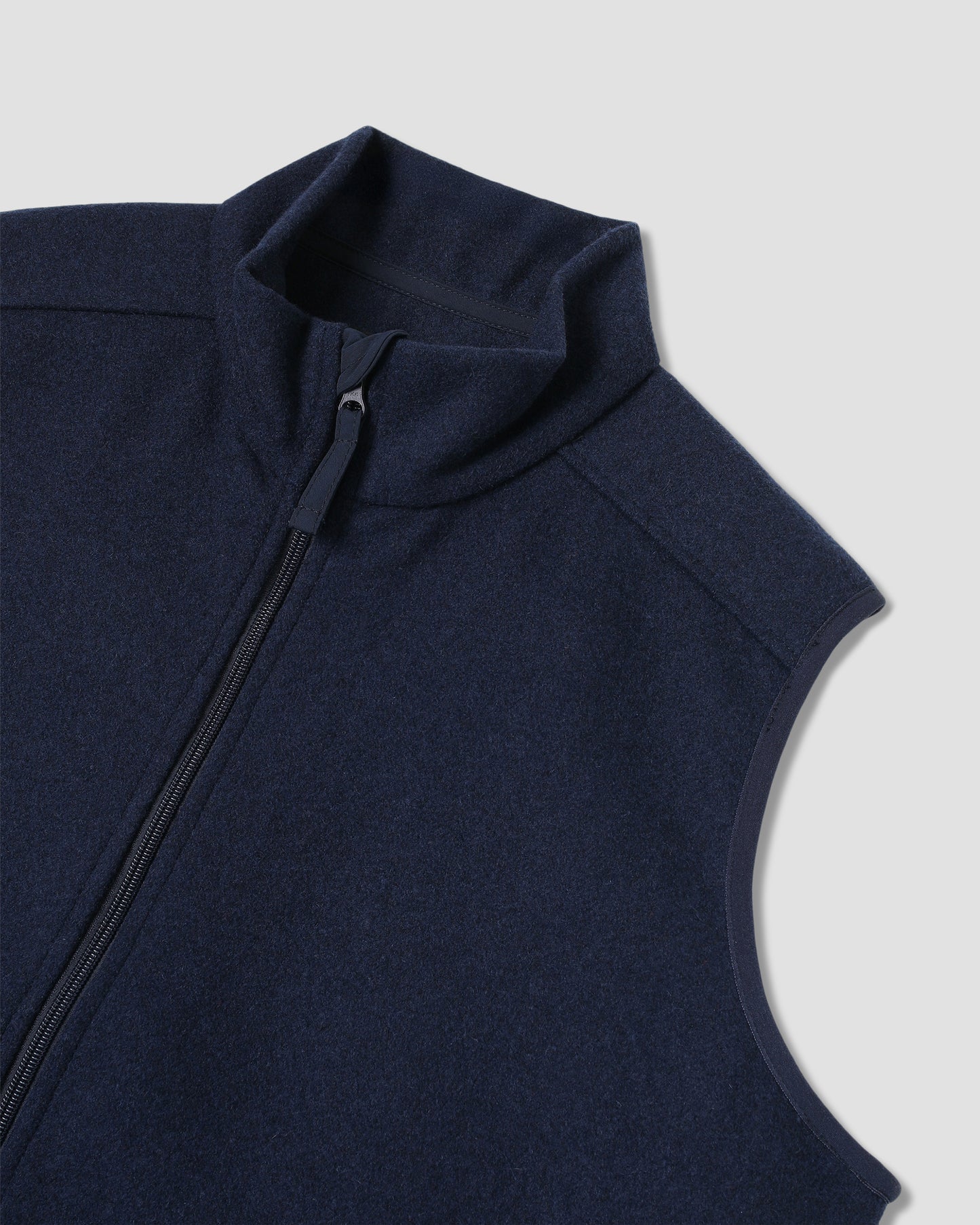 Wool Fleece Vest (Navy Heather)
