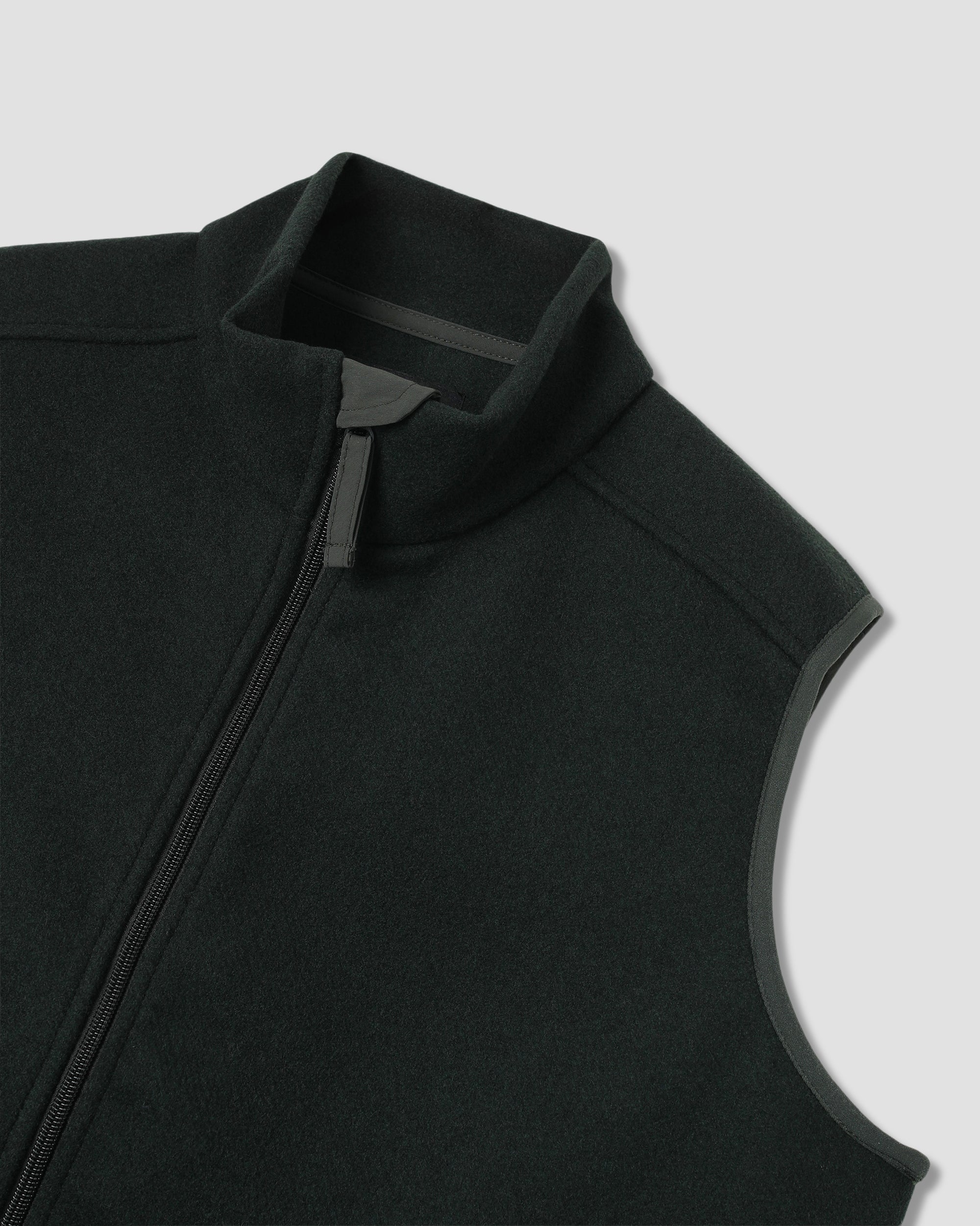 Wool Fleece Vest (Botanical Green)