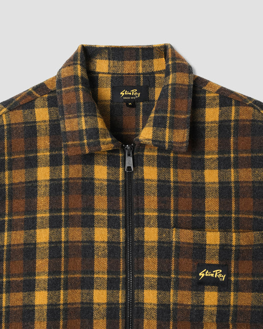 Zip Shirt (Acorn Plaid)