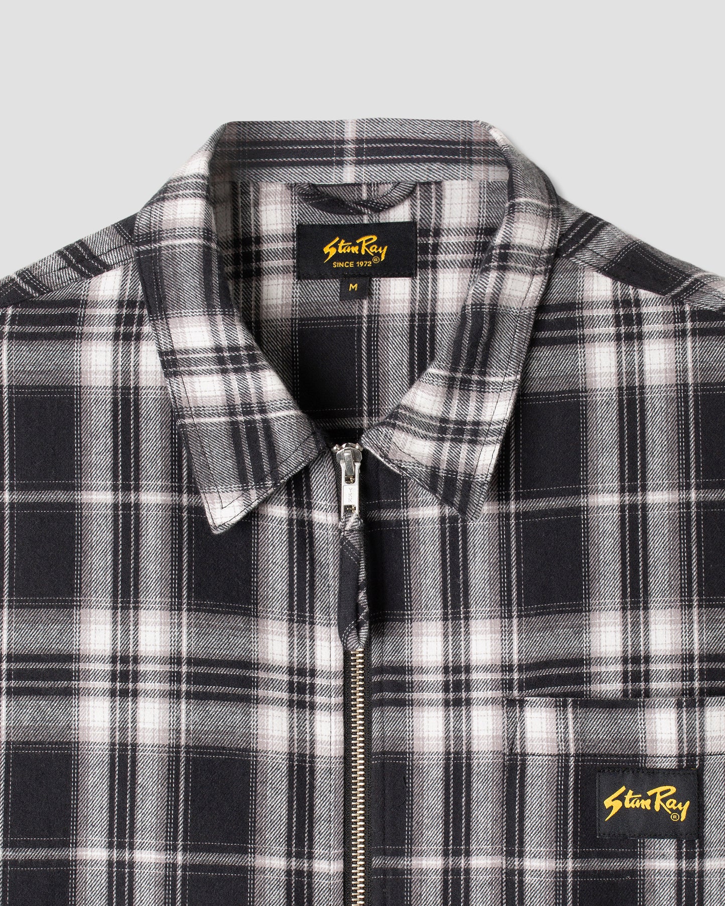 Zip Shirt (Black Plaid)