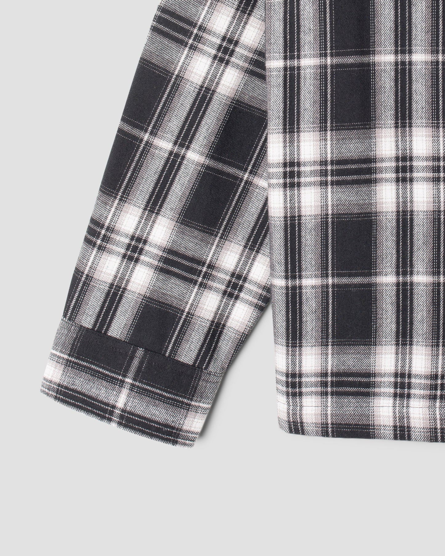 Zip Shirt (Black Plaid)