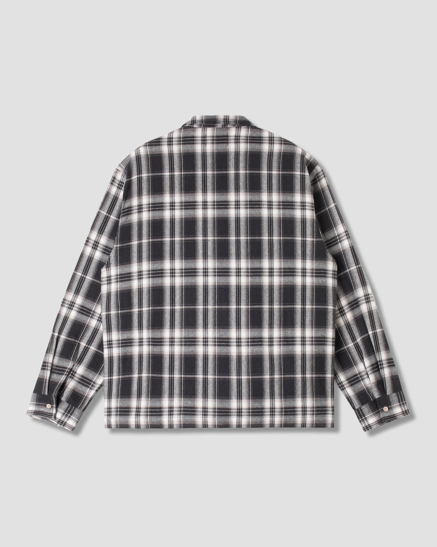Zip Shirt (Black Plaid)