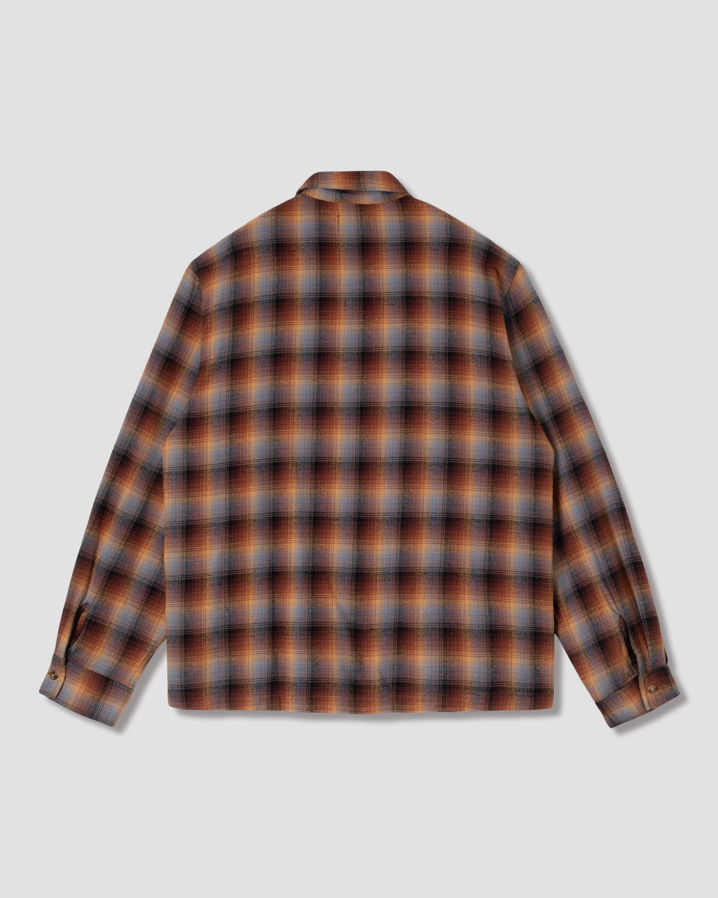 Zip Shirt (carreaux marron/bleu)