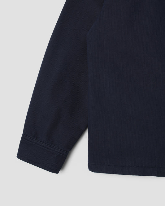 Zip Shirt  (Navy Bedford)
