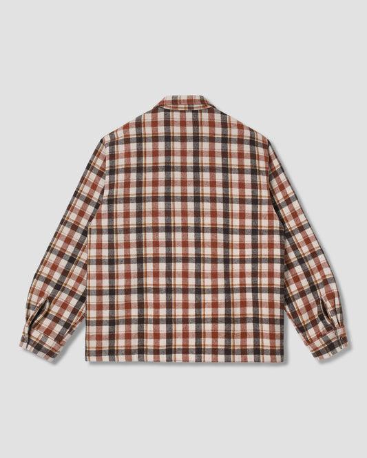 Zip Shirt (Tan Plaid)