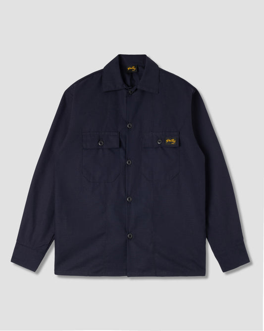 Chemise à 2 poches (ripstop bleu marine)