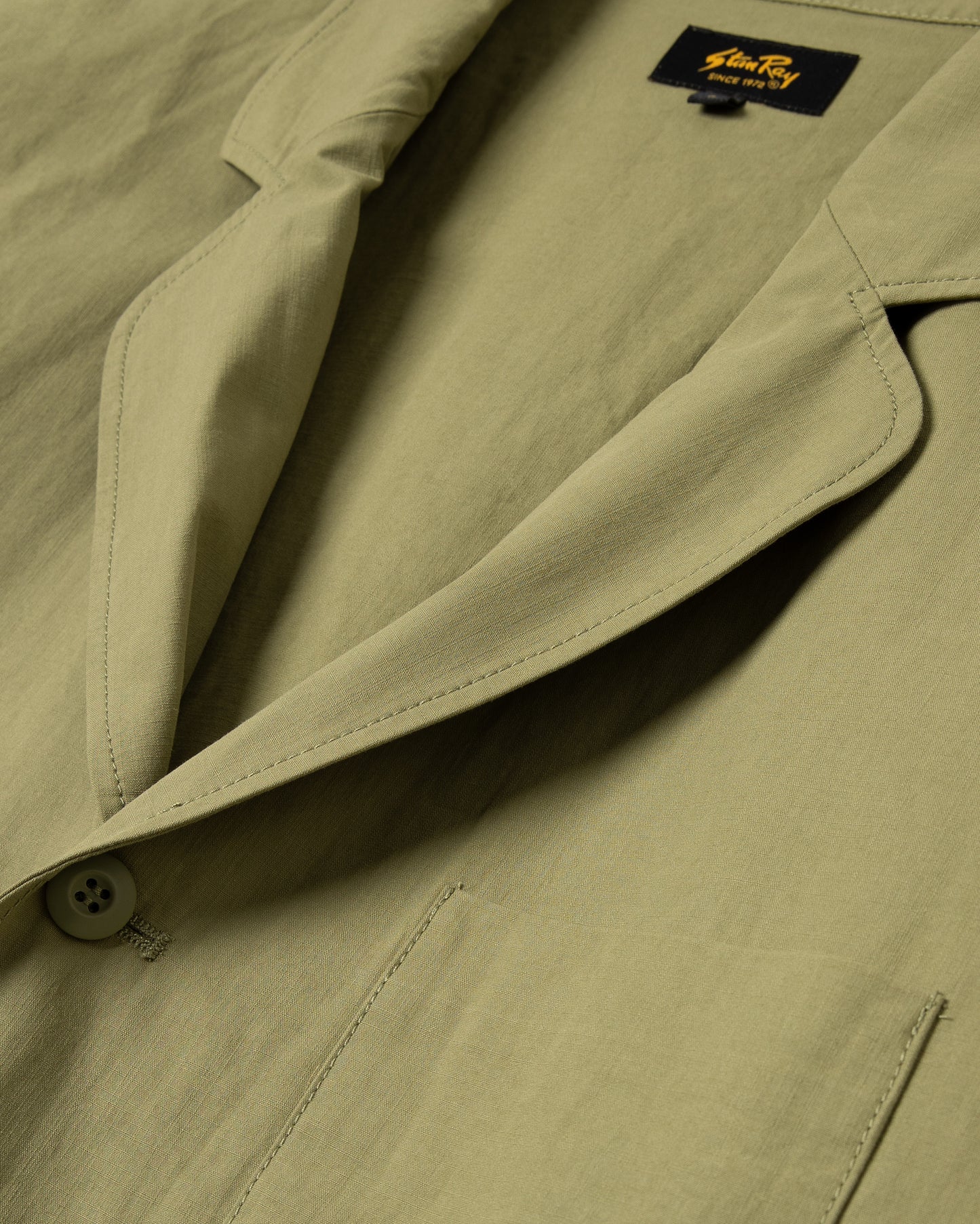 Jacke mit 3 Taschen (Olivfarbener Satin)