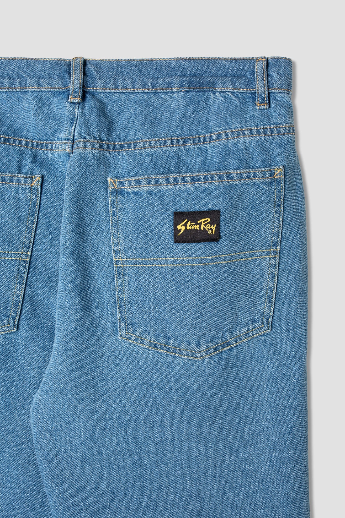 5 Pocket Straight (Mid Stonewash Denim)