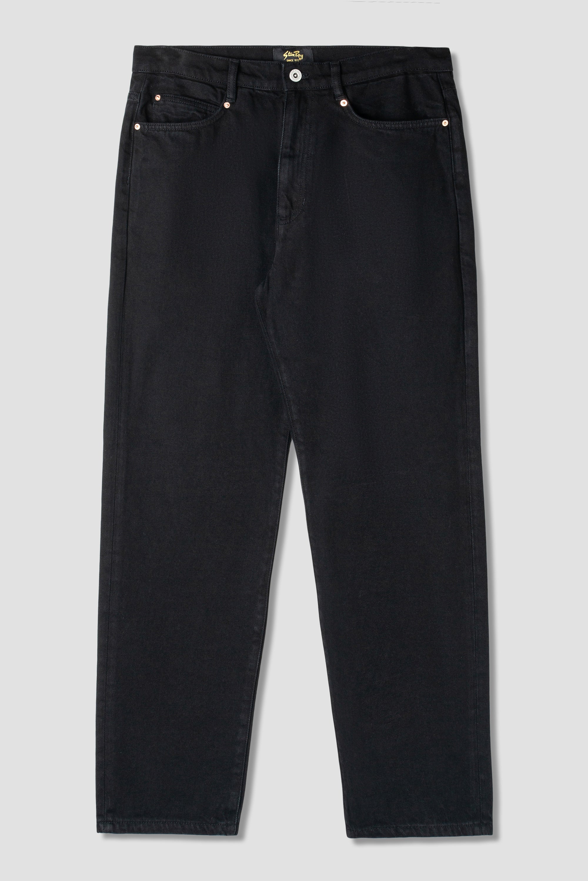 5 Pocket Straight (Washed Black Denim)