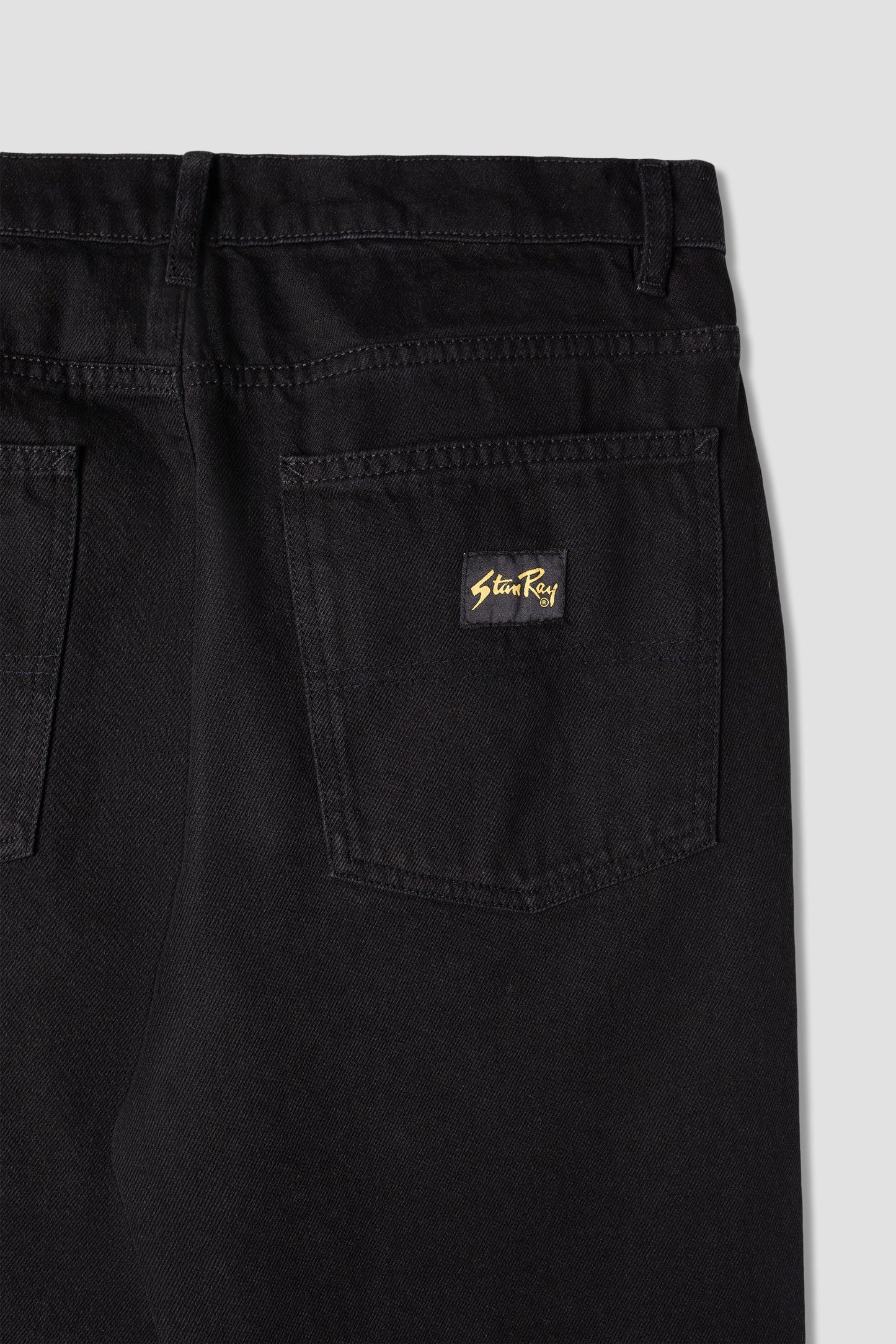 5 Pocket Straight (Washed Black Denim)