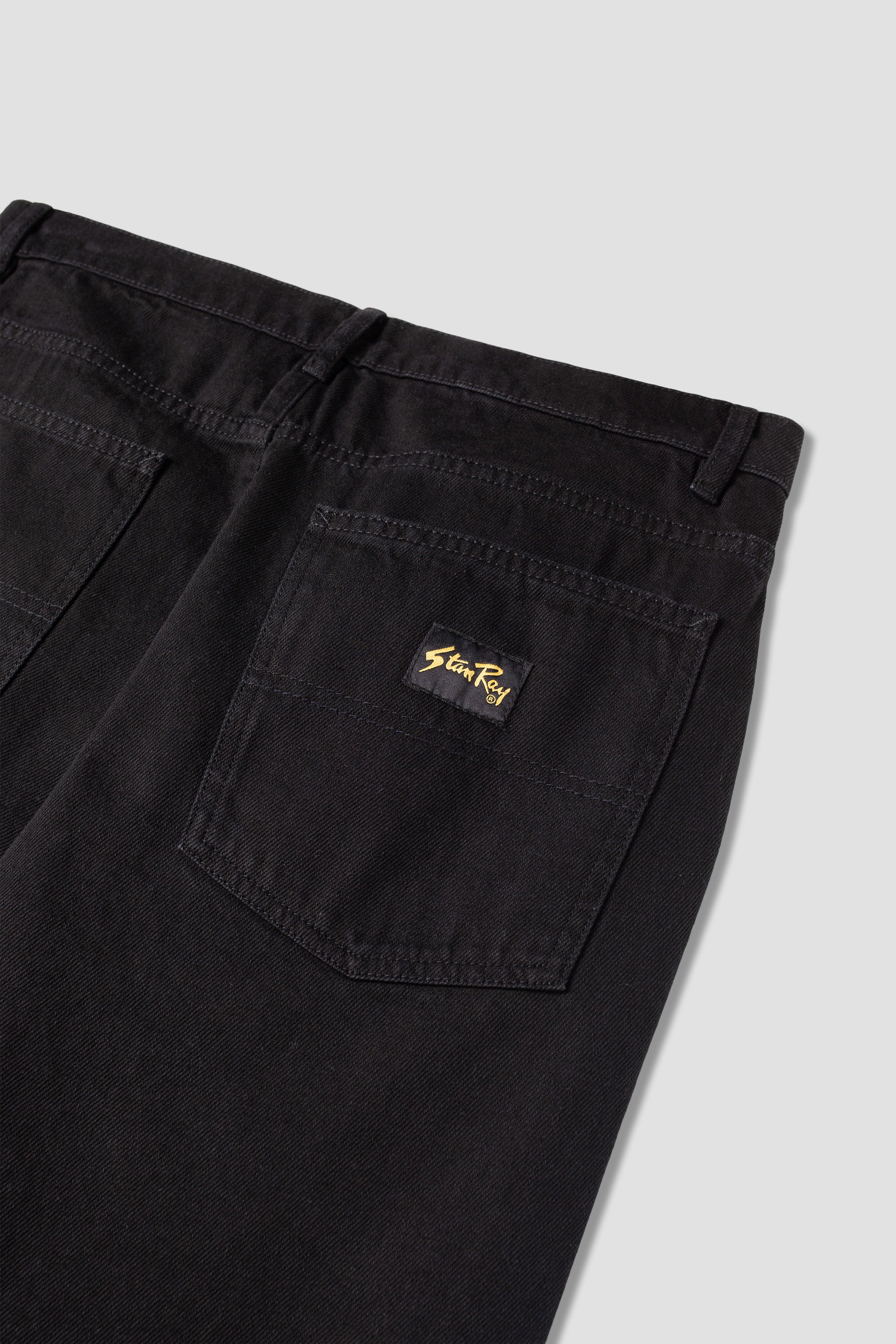 5 Pocket Straight (Washed Black Denim)
