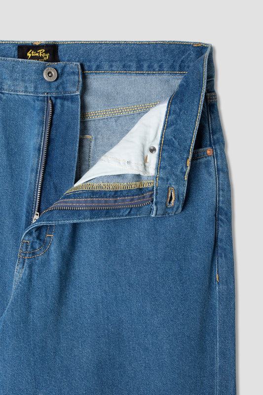5 Pocket Taper (Mid Stonewash Denim)