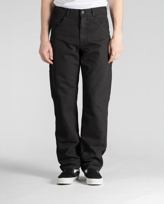 Pantalon de peintre des années 80 (sergé noir)