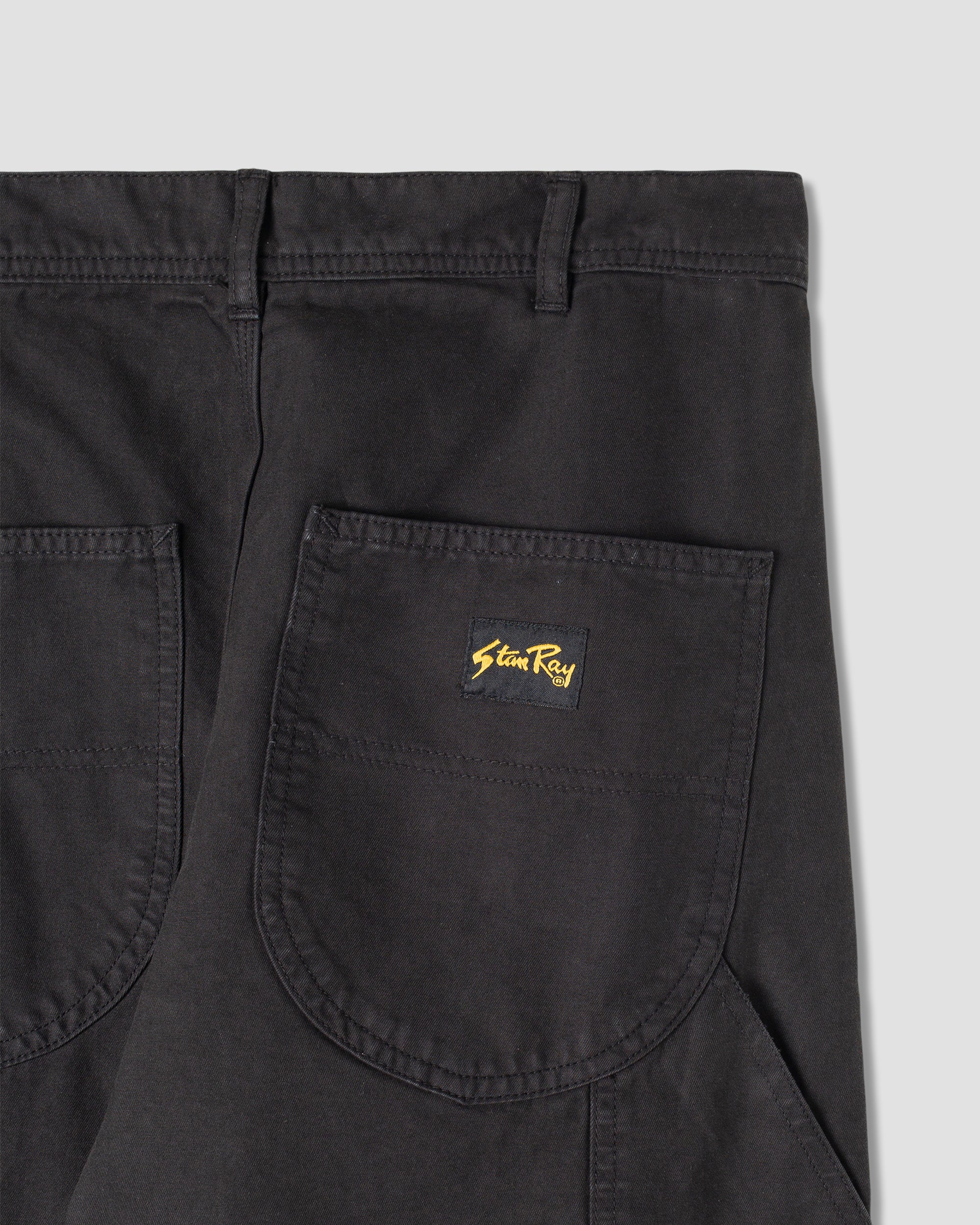 Pantalon de peintre des années 80 (sergé noir)