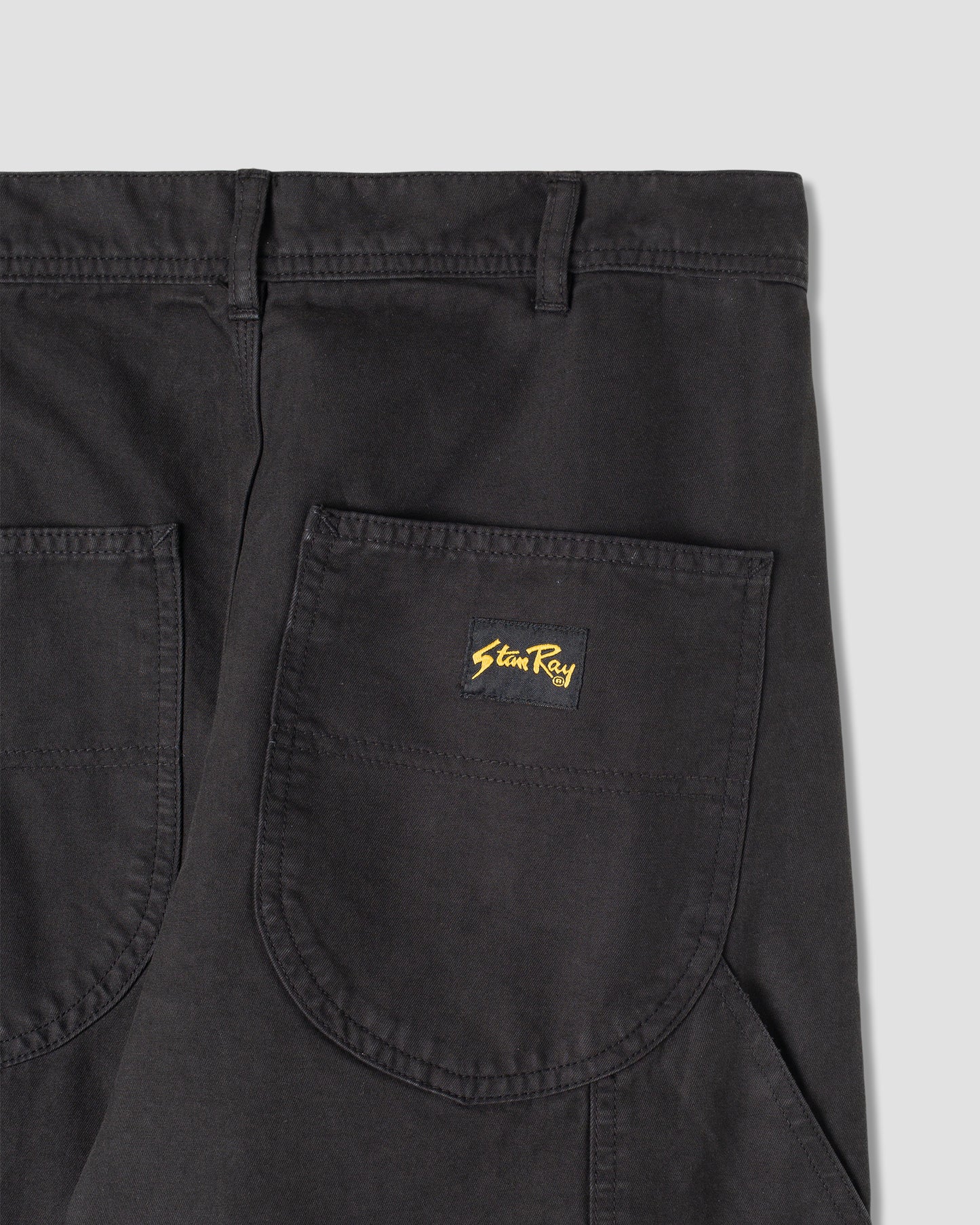 Pantalon de peintre des années 80 (sergé noir)