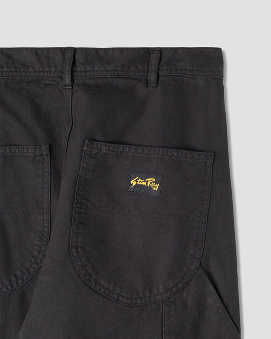 Pantalon de peintre des années 80 (sergé noir)