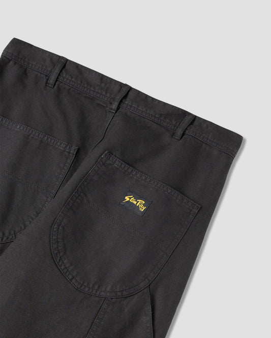 Pantalon de peintre des années 80 (sergé noir)