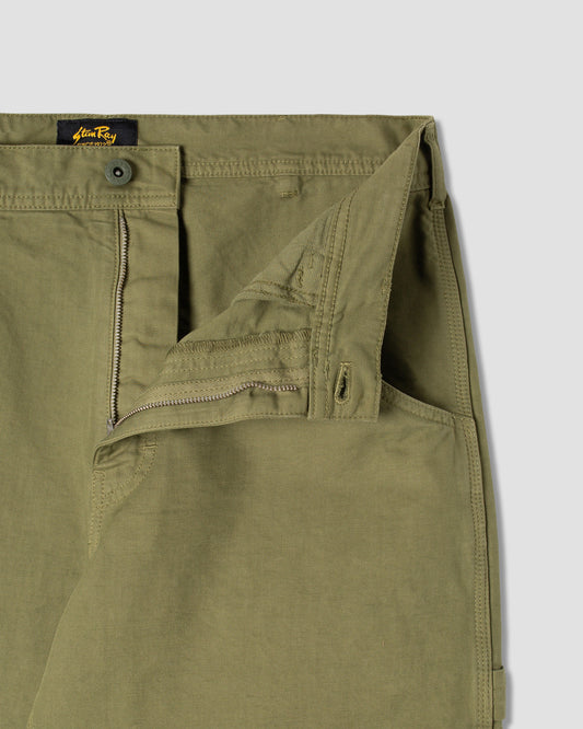 Pantalon de peintre des années 80 (Olive Twill)
