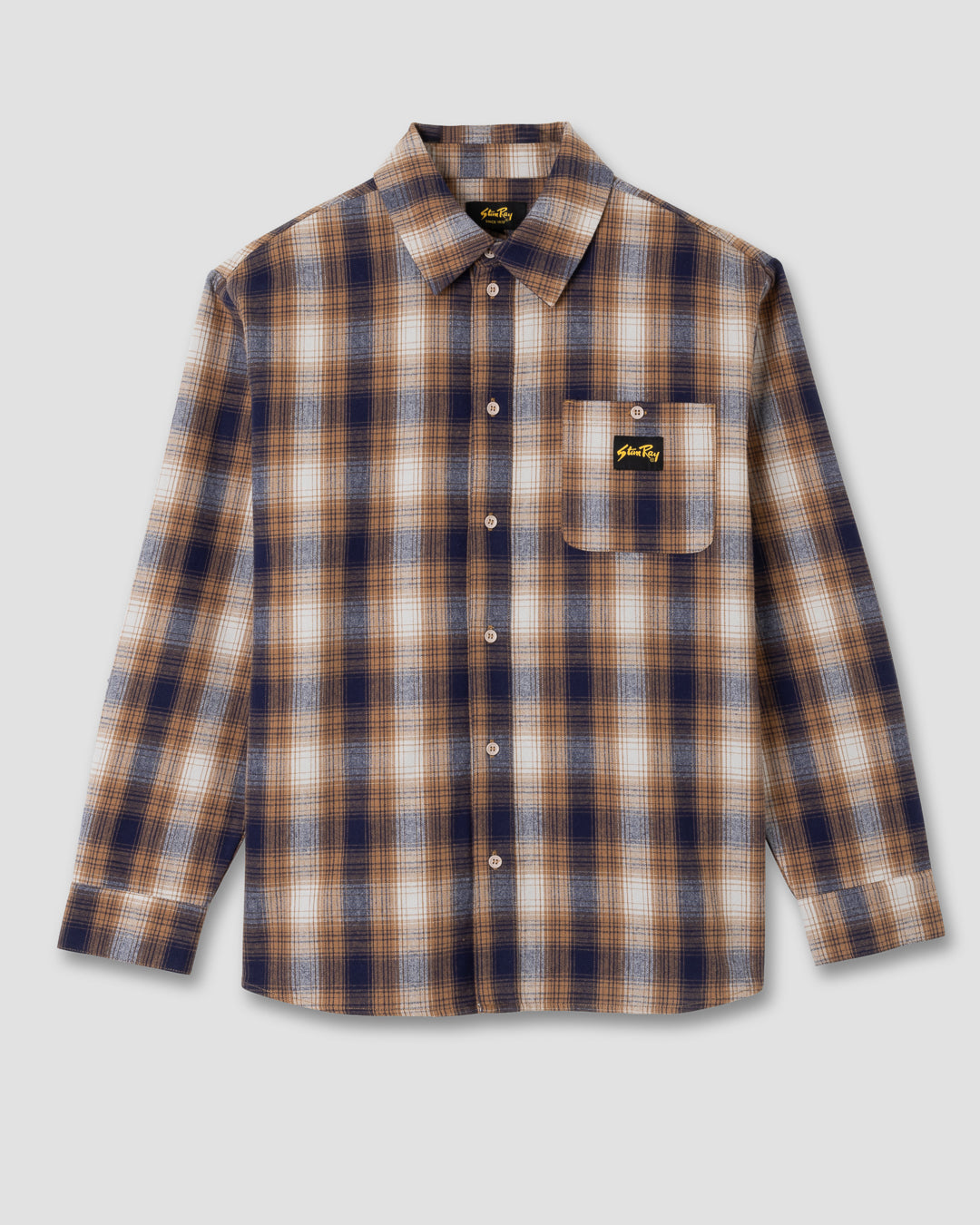 Flannel Shirt (Brown/Black Plaid)