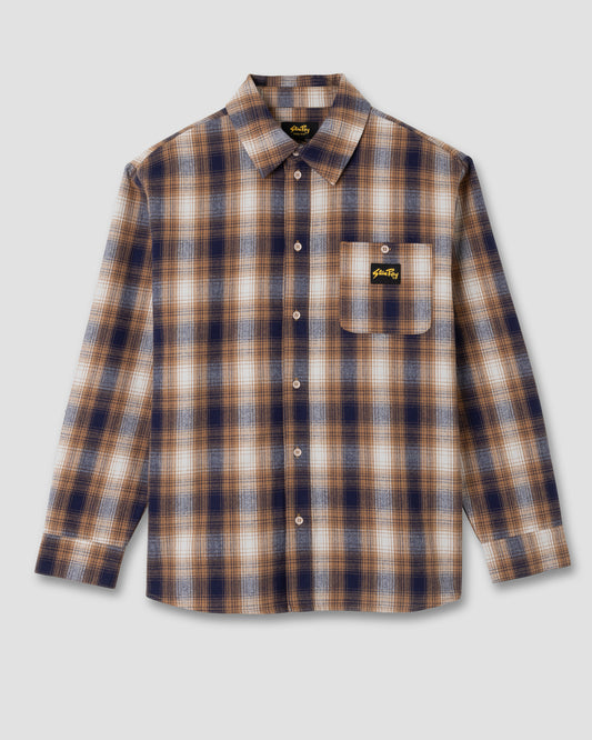Flannel Shirt (Brown/Black Plaid)