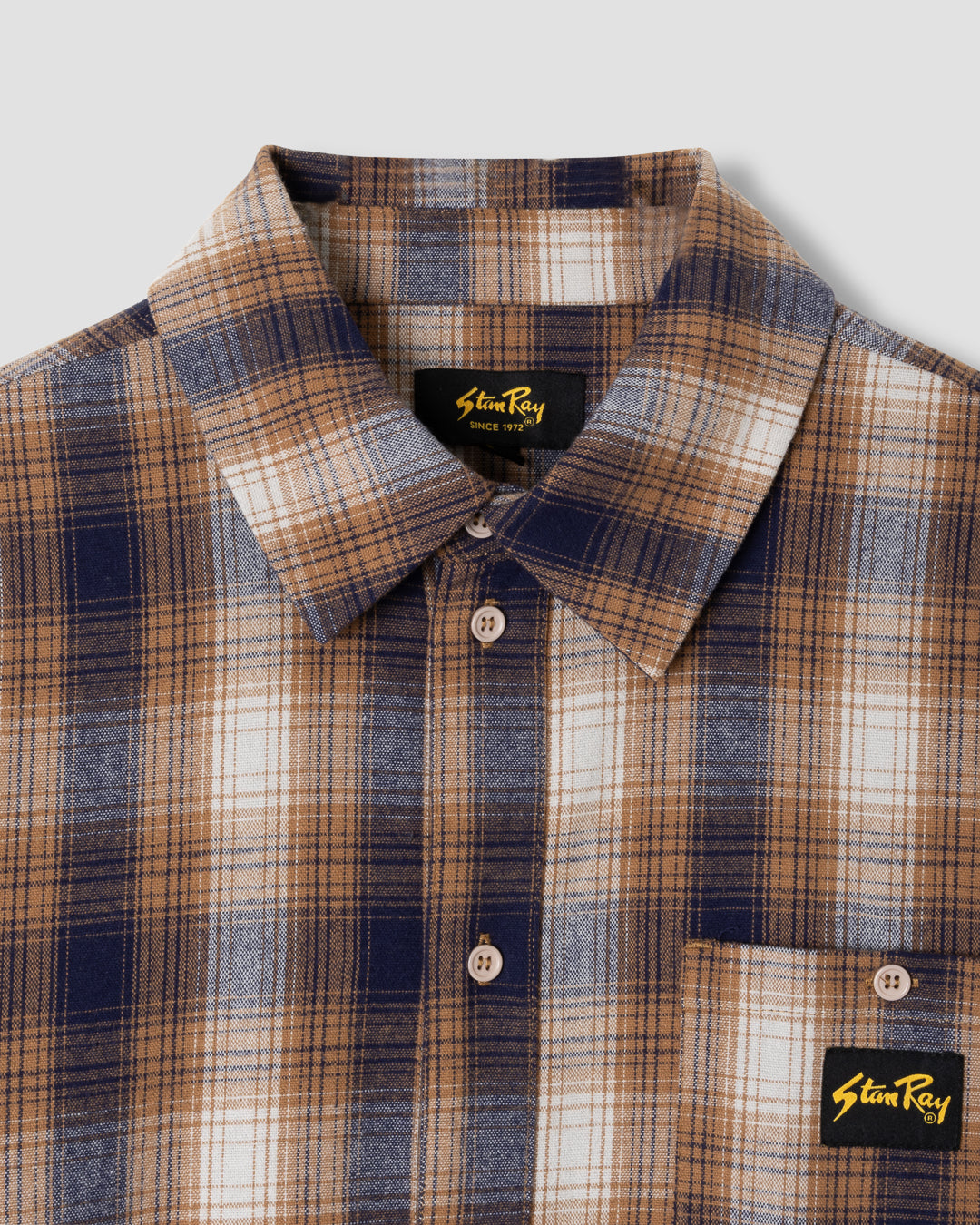 Flannel Shirt (Brown/Black Plaid)