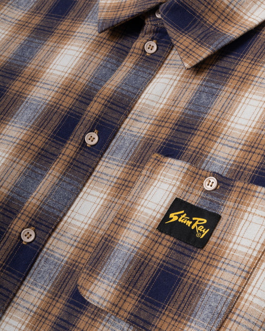 Flannel Shirt (Brown/Black Plaid)