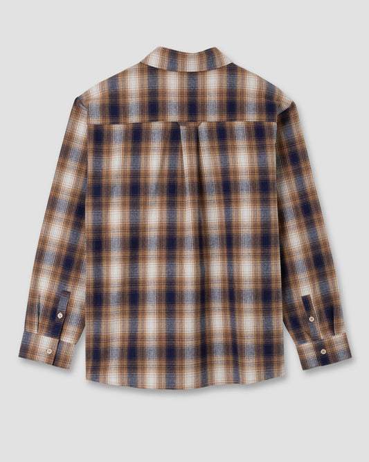 Flannel Shirt (Brown/Black Plaid)