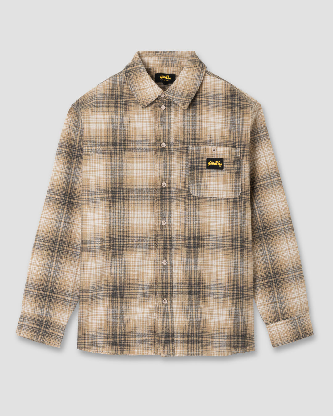 Flannel Shirt (Khaki Plaid)