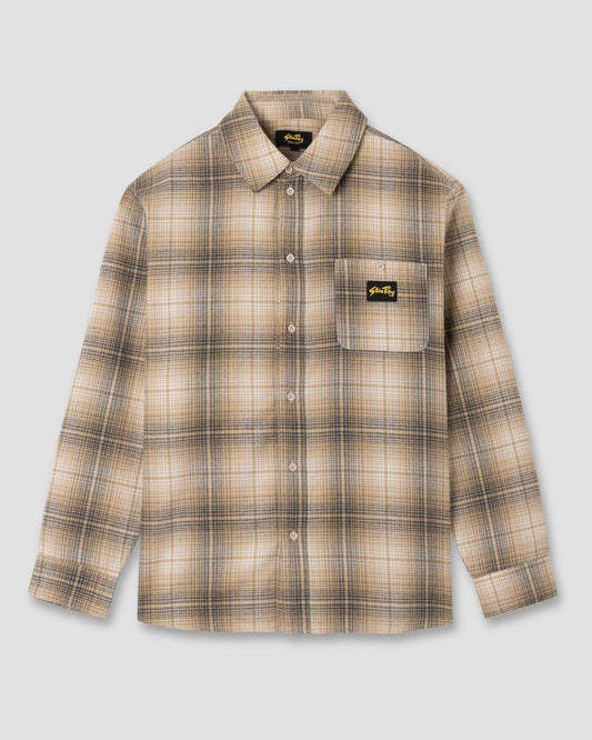 Flannel Shirt (Khaki Plaid)