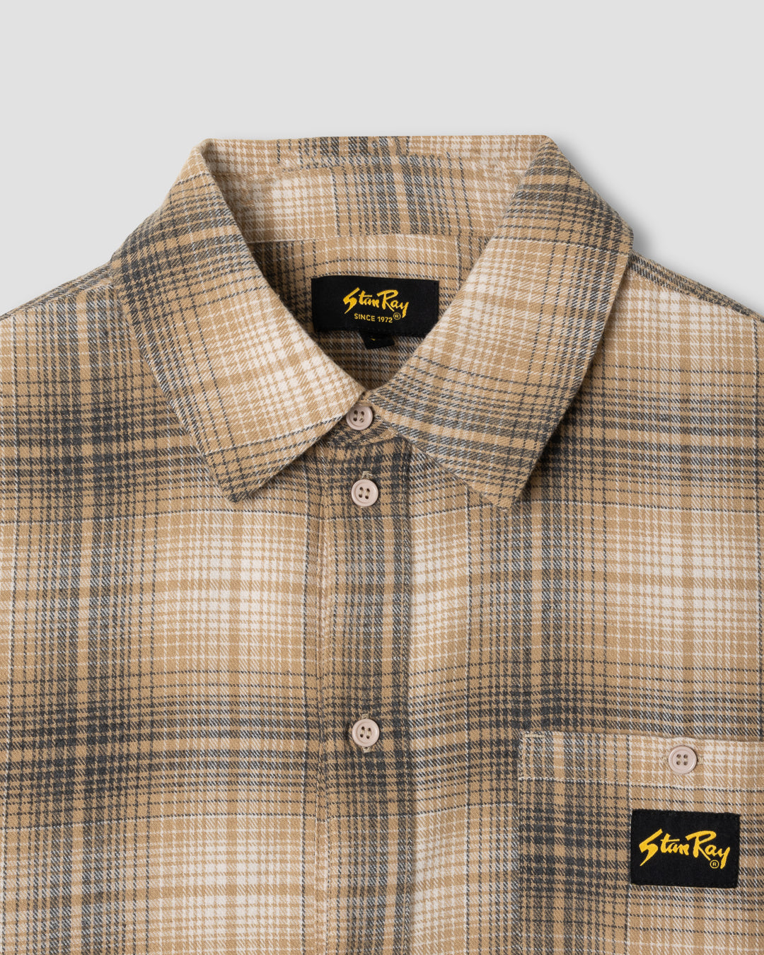 Flannel Shirt (Khaki Plaid)