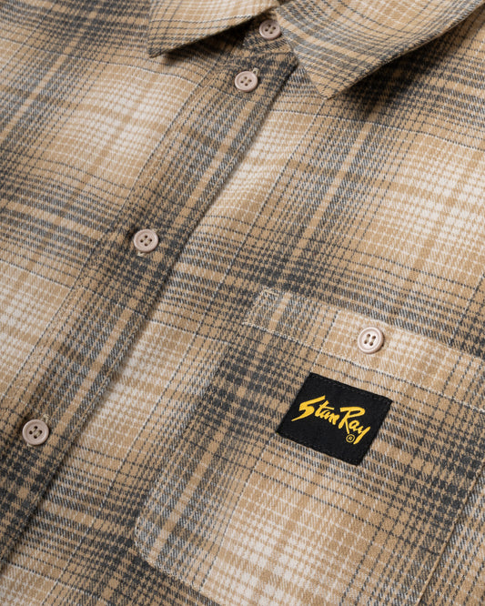 Flannel Shirt (Khaki Plaid)