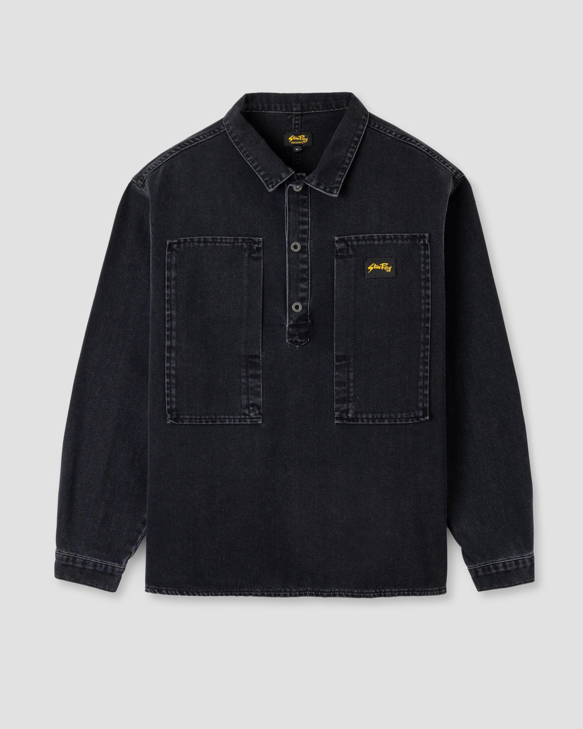 Painters Pop Over Shirt (Washed Black)