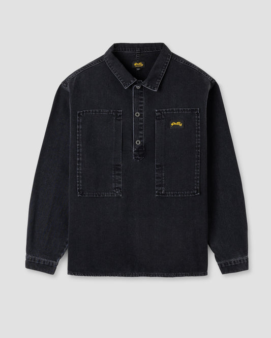 Painters Pop Over Shirt (Washed Black)